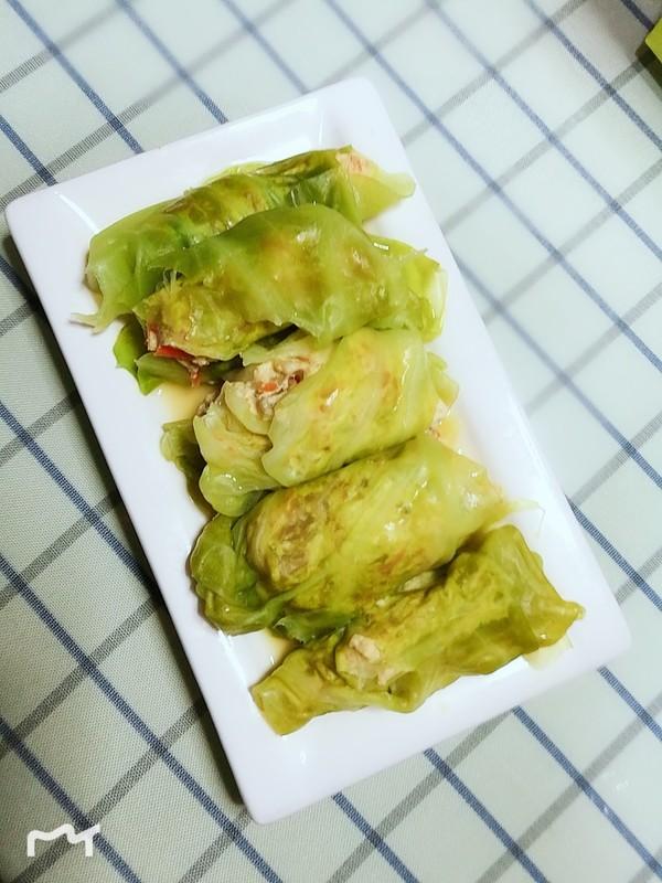 豆腐虾球菜包